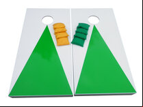 Cornhole - Garden Plus Full Set - 2 boards, 8 bags [Green]