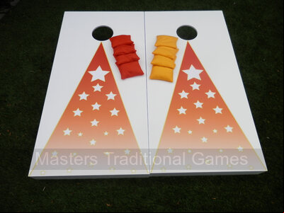 Cornhole - Garden Plus Full Set - 2 boards, 8 bags [Starburst]