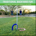 GoSports Steel Horseshoes Regulation Game Set