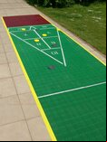 40 foot Outdoor Shuffleboard Poly Court package