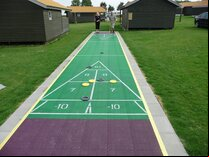 40 foot Outdoor Shuffleboard Poly Court package