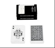 Desjgn Matrix Playing Cards (black, bridge size, reg. index, 2 decks)