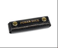 Poker Dice in Leather Case