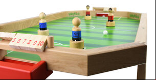 WeyKick Magnetic Wooden Table Football Game, Stadium, 4 Players, Green