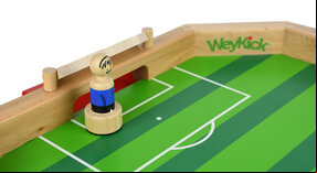 WeyKick Magnetic Wooden Table Football Game, Stadium, 4 Players, Green