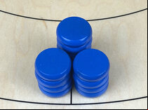 Tracey Blue Crokinole Buttons (set of 13)