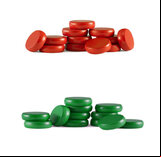 Set of Crokinole Button Disks (26 disks including 2 spares)