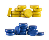 Set of Crokinole Button Disks (26 disks including 2 spares)