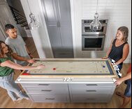GoSports 6 foot Table Shuffleboard & Curling 2-in-1 Game
