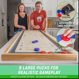 GoSports 6 foot Table Shuffleboard & Curling 2-in-1 Game