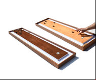 Masters Table Shuffleboard - Beech with Cognac Rim