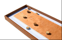 Masters Table Shuffleboard game - Beech or Walnut