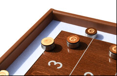Masters Table Shuffleboard game - Beech or Walnut