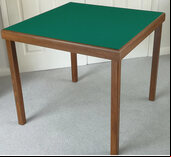 Masters Nautilus Bridge Table -  Mahogany Finish with Green Baize