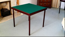 Masters Cerberus Bridge Table -  Mahogany Finish with Green Baize