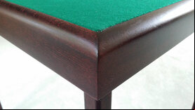 Masters Cerberus Bridge Table -  Mahogany Finish with Green Baize