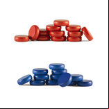 Set of under-size Crokinole disks - 24mm FOR MINI BOARDS ONLY