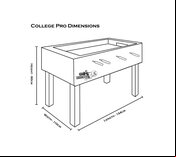 Roberto Sport College Pro Football Table - Grey