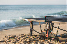 Cornilleau Performance 700X Rollaway Outdoor Table Tennis Table (Black)