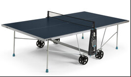 Cornilleau Sport 100X Rollaway Outdoor Table Tennis Table (Blue)