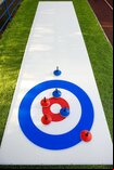 Portable Curling Rink, 10 x 2m, includes 6 stones - 12.7mm thick 'Lite' version
