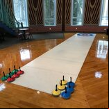 Portable Curling Rink, 10 x 2m, includes 6 stones - 12.7mm thick 'Lite' version
