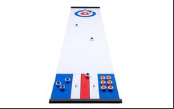 2 in 1 Curling and Table Shuffleboard Table-Top Game - 180cm