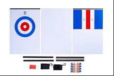 2 in 1 Curling and Table Shuffleboard Table-Top Game - 180cm